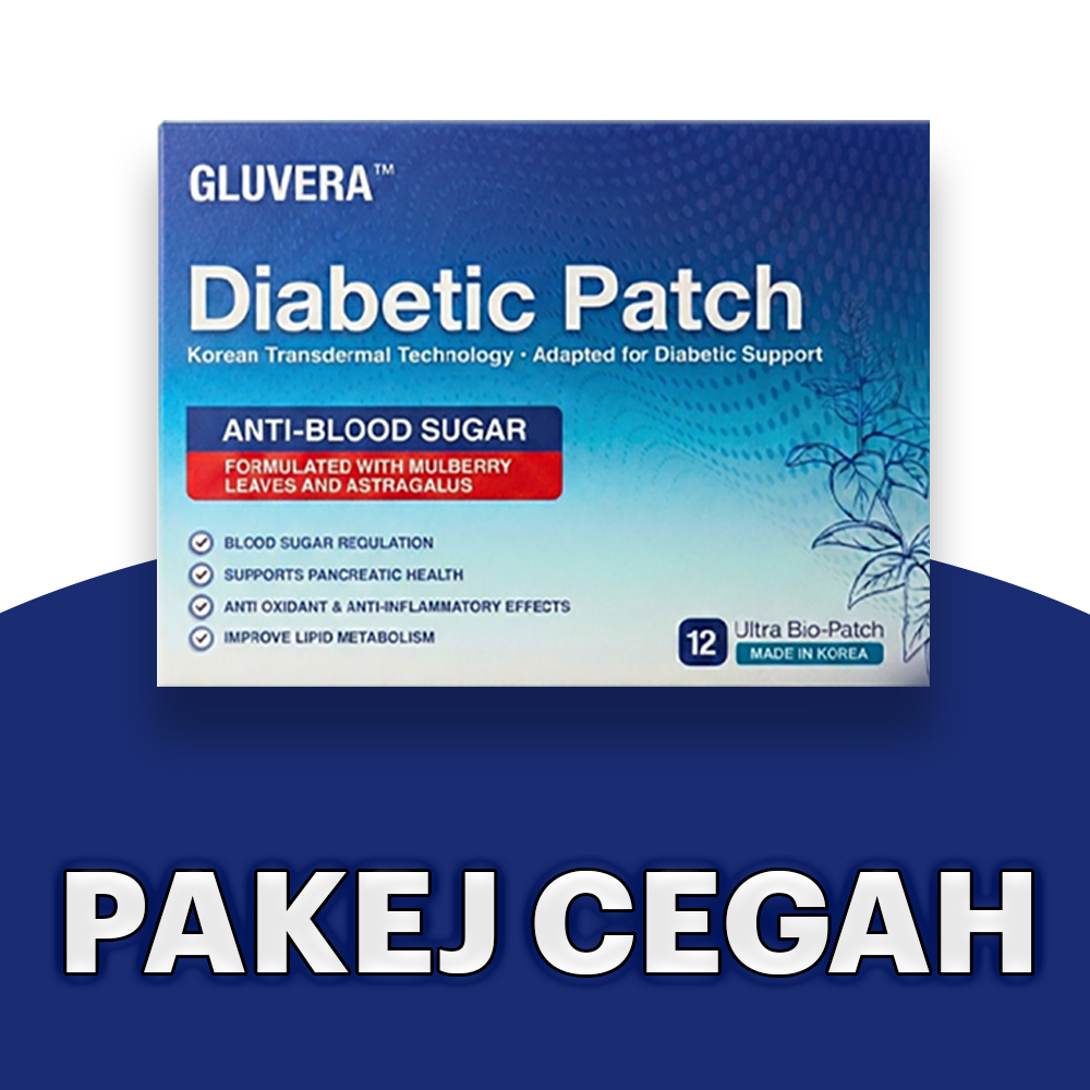 PAKEJ CEGAH ( 1 KOTAK GLUVERA DIABETIC PATCH )