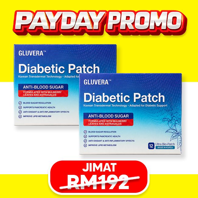 PAKEJ RAWAT PROMO ( 2 KOTAK GLUVERA DIABETIC PATCH )