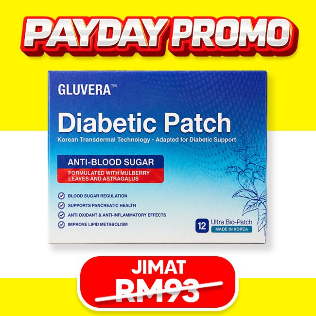 PAKEJ CEGAH PROMO ( 1 KOTAK GLUVERA DIABETIC PATCH )